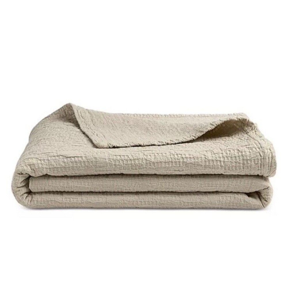 Hudson Park Collection $550 King Textured Italian Matelasse Coverlet